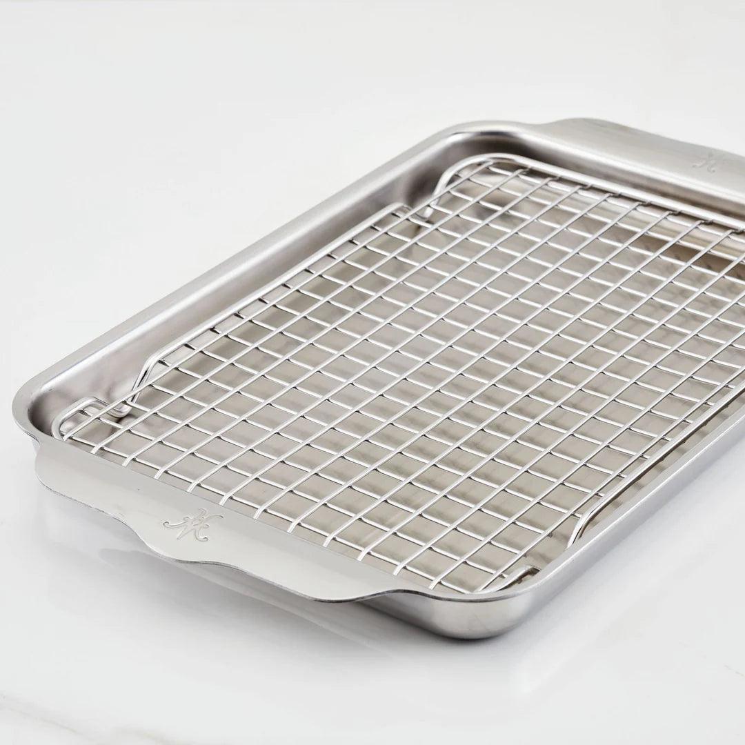 Hestan OvenBond Tri-Ply Sheet Pan / Cooling Rack Set: Quarter Sheet