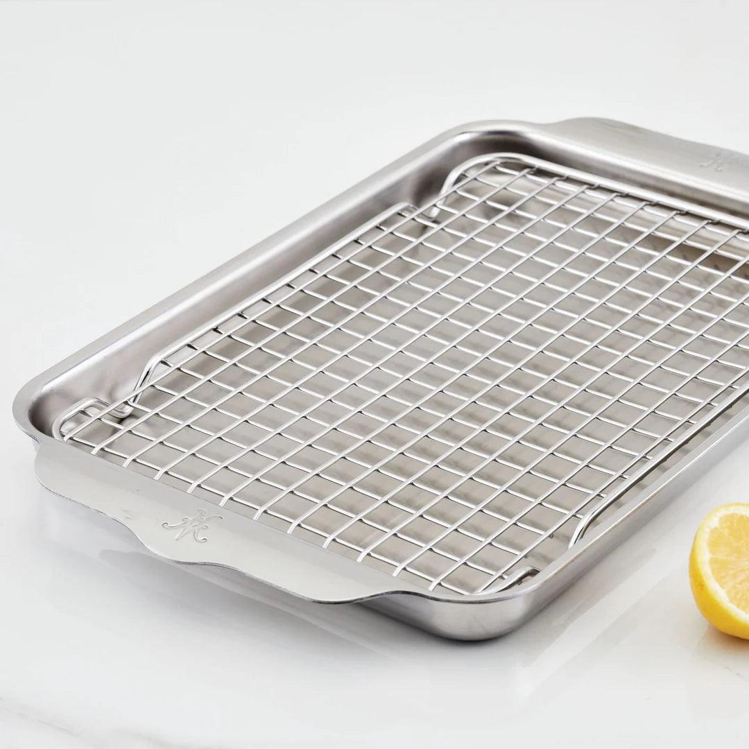 Hestan OvenBond Tri-Ply Sheet Pan / Cooling Rack Set: Quarter Sheet