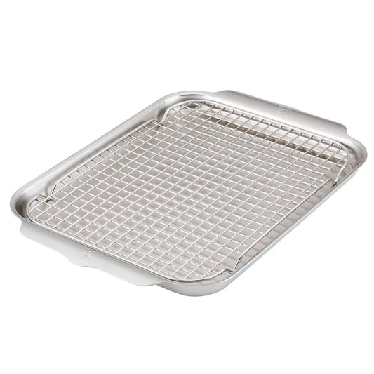 Hestan OvenBond Tri-Ply Sheet Pan / Cooling Rack Set: Medium Sheet