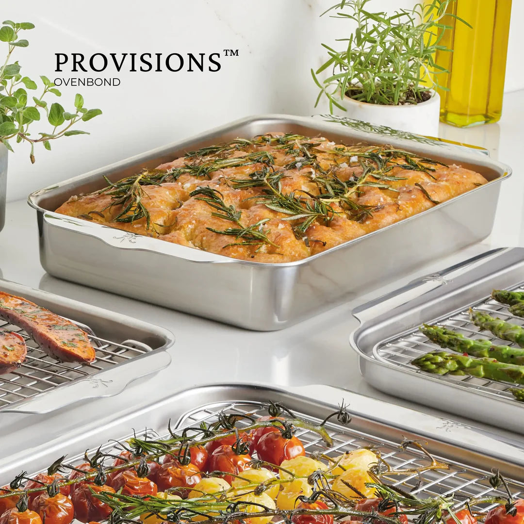 Hestan OvenBond Tri-Ply Baking Pan: Rectangular, 7" x 10"