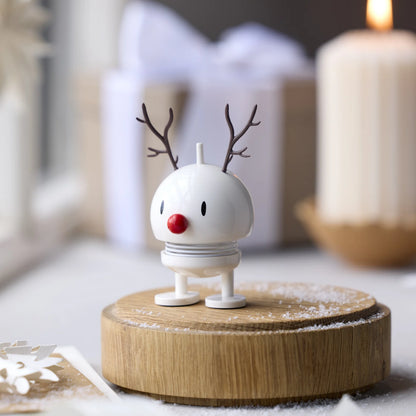 Hoptimist Bumble: Small, Reindeer (White)