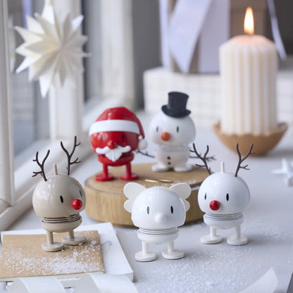 Hoptimist Bumble: Small, Reindeer (White)