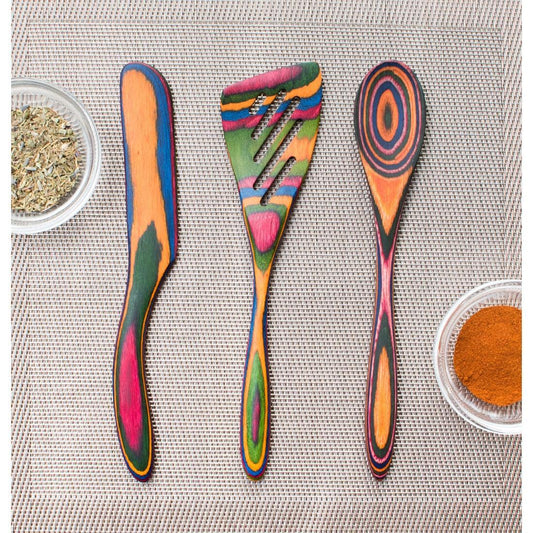 Island Bamboo Mini Utensils: Rainbow