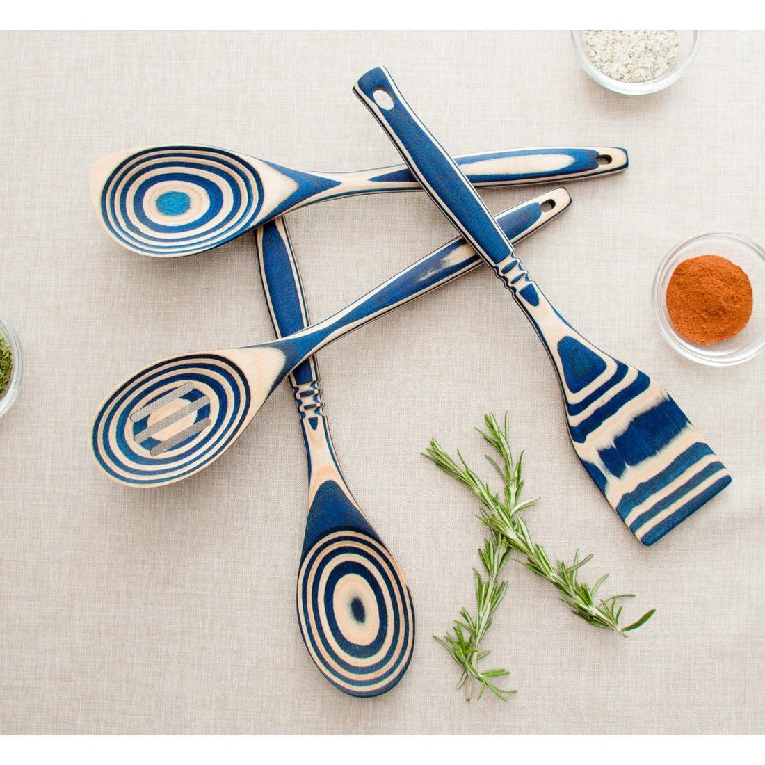 Island Bamboo Utensils: 12", Blue