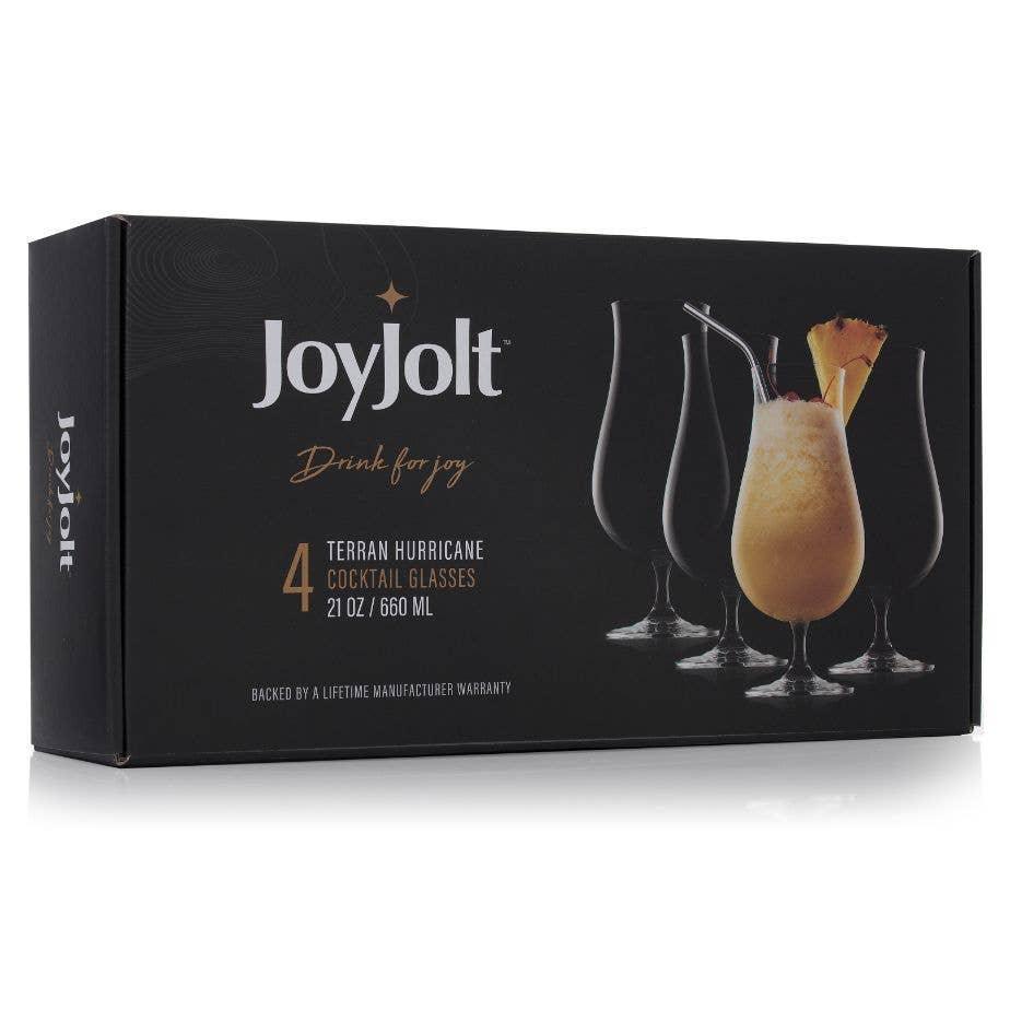 JoyJolt Terran Hurricane Glasses (Set of 4)