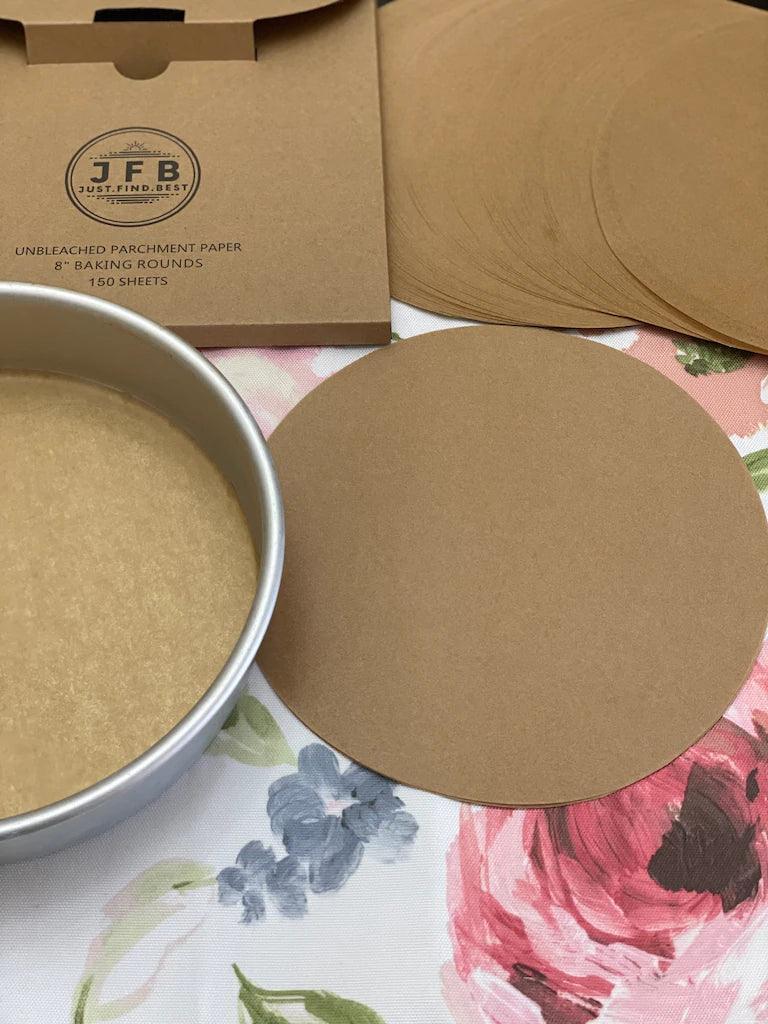 Just.Find.Best Pre-Cut Parchment Paper: 8" Round