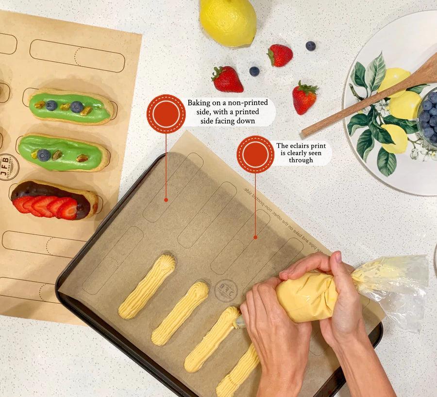 Just.Find.Best Pre-Cut Parchment Paper: 12" x 16", Eclair Printed