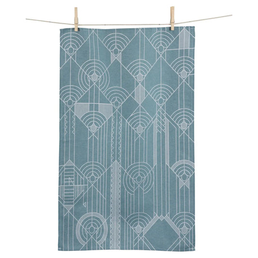 KAF Frank Lloyd Wright Jacquard Kitchen Towel: April Showers