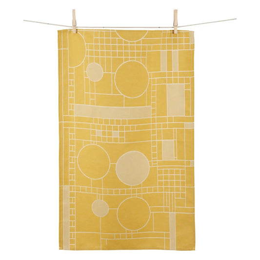 KAF Frank Lloyd Wright Jacquard Kitchen Towel: Coonley Playhouse