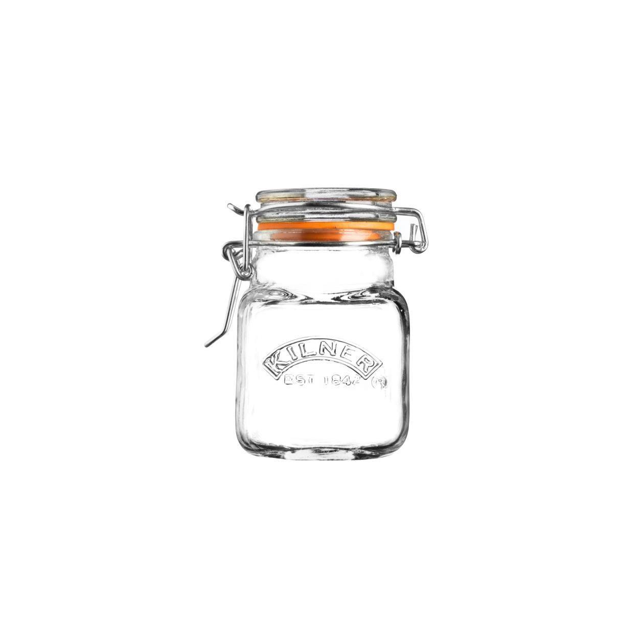 Kilner Square Clip Top Spice Bottle: 2.4 oz.