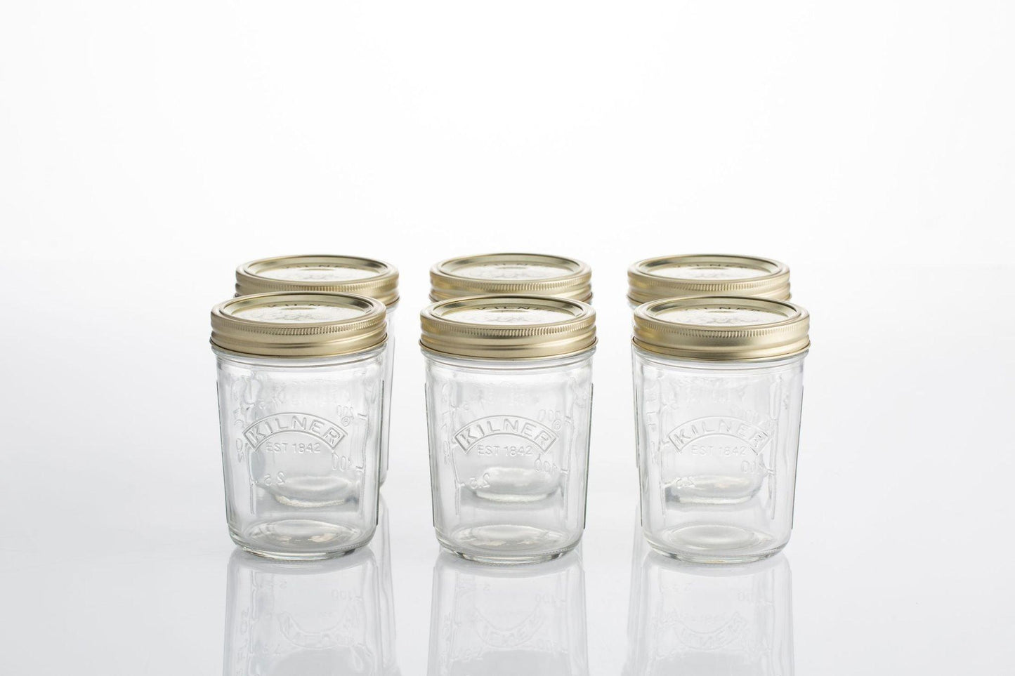 Kilner Wide Mouth Canning Jars (Set of 6): 12 oz.