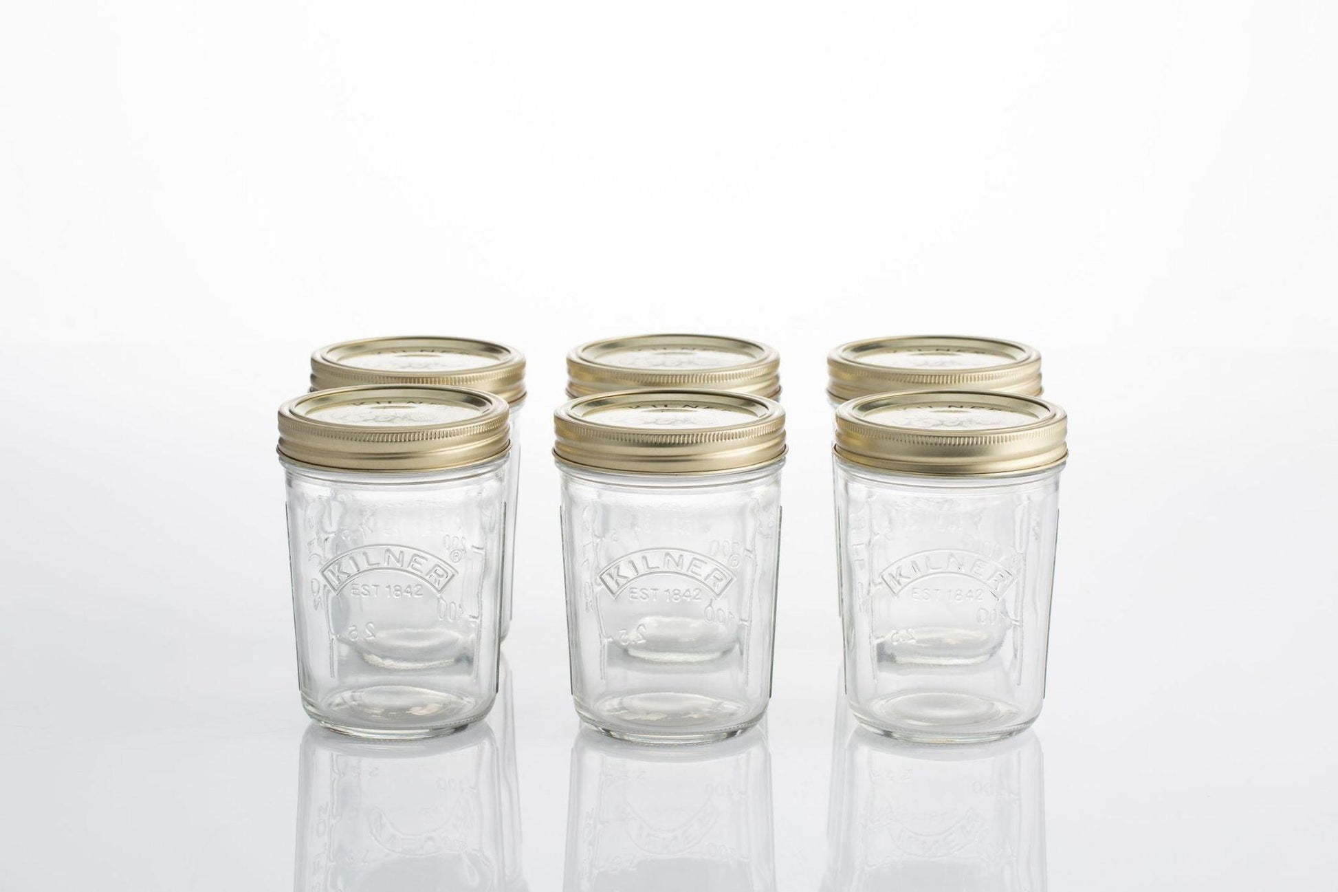 Kilner Wide Mouth Canning Jars (Set of 6): 12 oz.