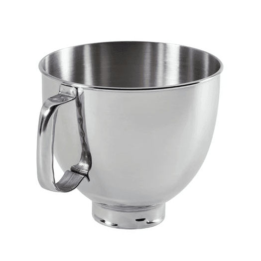 KitchenAid 5 QT Tilt-Head Stand Mixer Accessory: Stainless Steel Bowl