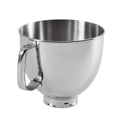 KitchenAid 5 QT Tilt-Head Stand Mixer Accessory: Stainless Steel Bowl