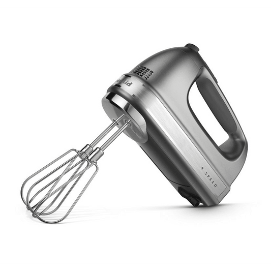 KitchenAid Hand Mixer: 9 Speed, Contour Silver