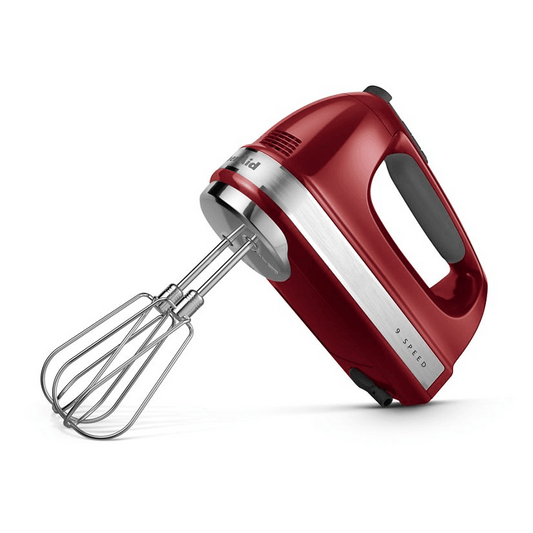 KitchenAid Hand Mixer: 9 Speed, Empire Red