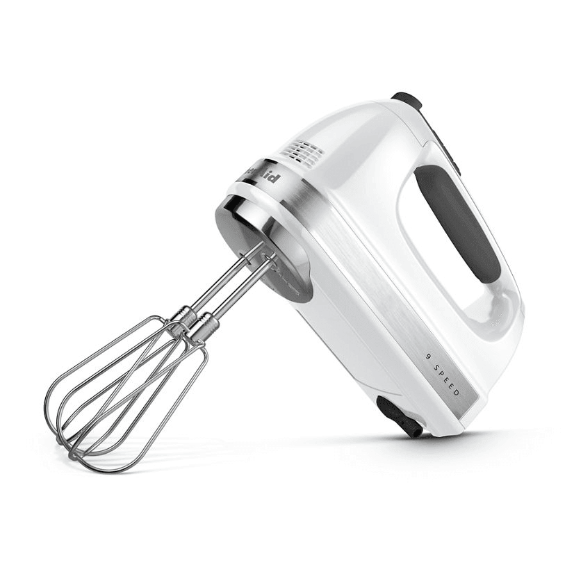 KitchenAid Hand Mixer: 9 Speed, White