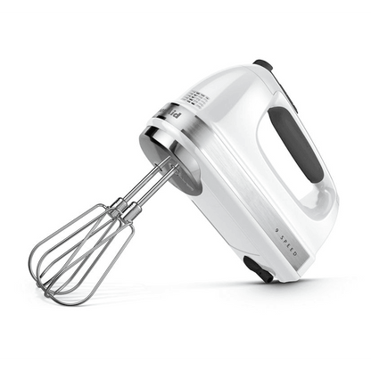 KitchenAid Hand Mixer: 9 Speed, White