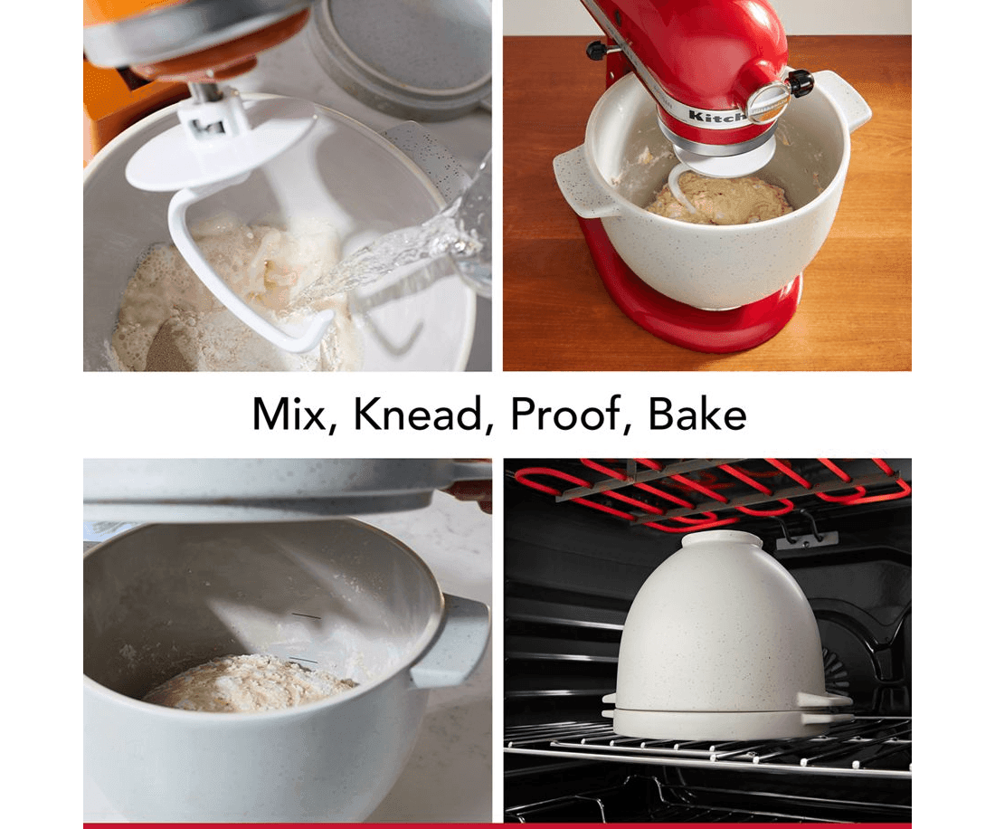 KitchenAid Stand Mixer Attachment: Bread Bowl with Baking Lid