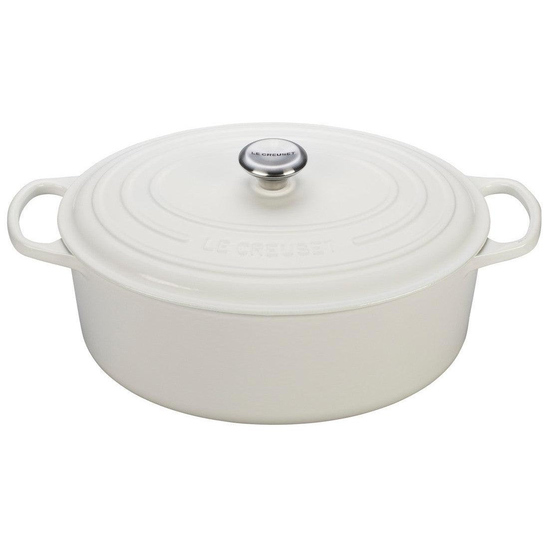 Le Creuset Oval Dutch Oven: 9.5 QT, White