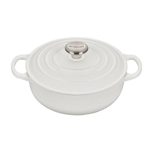 Le Creuset Signature Sauteuse: 3.5 QT, White