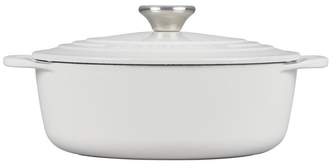 Le Creuset Shallow Round Dutch Oven: 2.75 QT, White