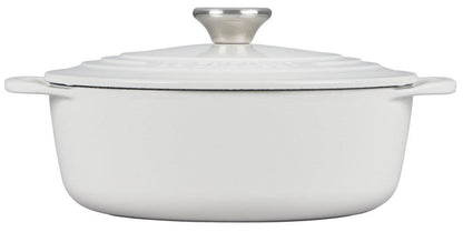 Le Creuset Shallow Round Dutch Oven: 2.75 QT, White