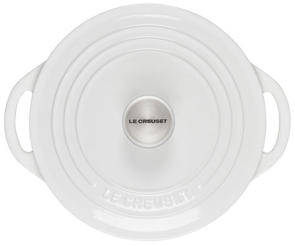 Le Creuset Shallow Round Dutch Oven: 2.75 QT, White