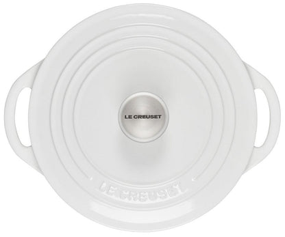 Le Creuset Shallow Round Dutch Oven: 2.75 QT, White