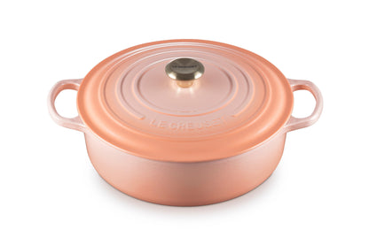 Le Creuset Round Wide Dutch Oven: 6.75 QT, Peche