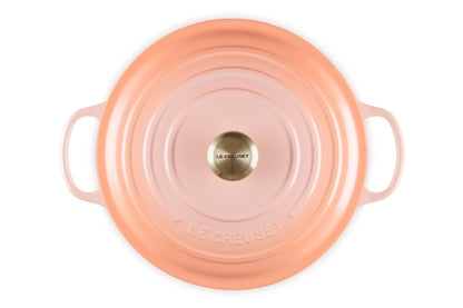 Le Creuset Round Wide Dutch Oven: 6.75 QT, Peche