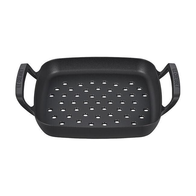 Le Creuset Alpine Outdoor Square Grill Basket: 12"