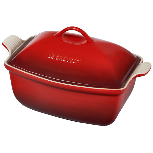 Le Creuset Deep Covered Baker: 4.5 QT, Cerise