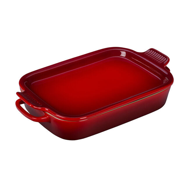 Le Creuset Rectangular Dish with Platter Lid: Cerise