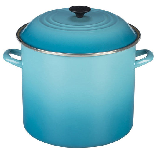 Le Creuset Enamel-On-Steel Stockpot: 16 QT, Caribbean