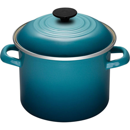 Le Creuset Enamel-On-Steel Stockpot: 6 QT, Caribbean