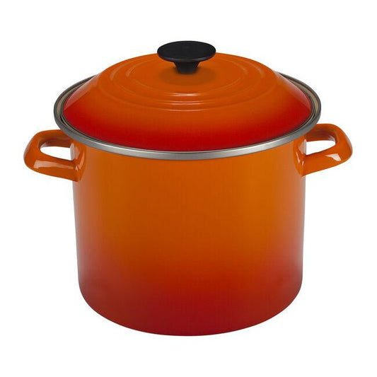 Le Creuset Enamel-On-Steel Stockpot: 8 QT, Flame