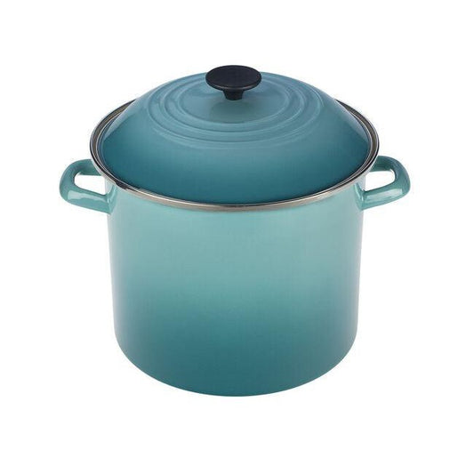 Le Creuset Enamel-On-Steel Stockpot: 8 QT, Caribbean