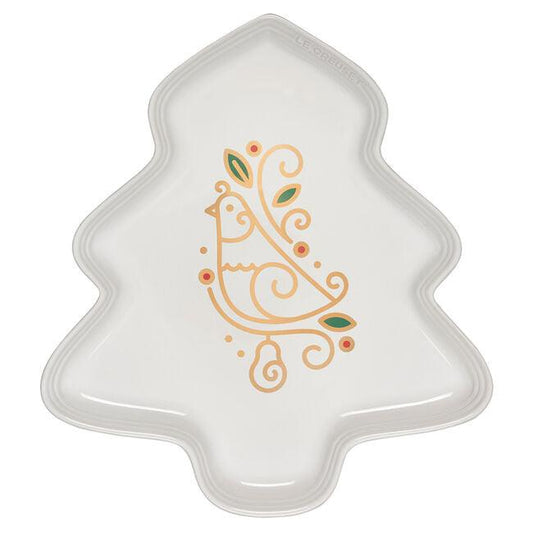 Le Creuset Noel Collection Tree Platter: Partridge In a Pear Tree