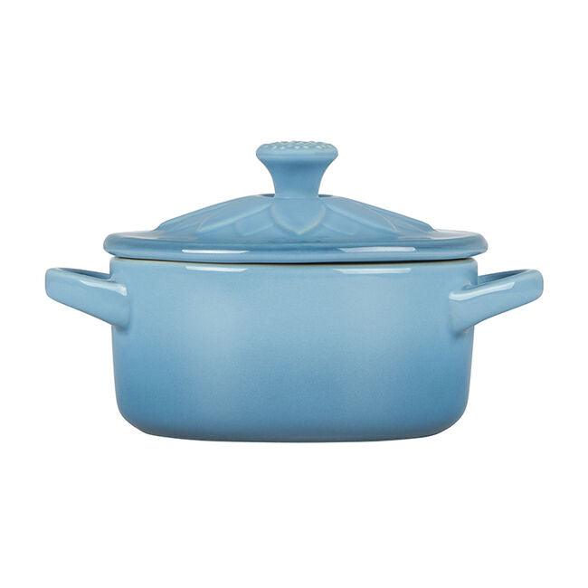 Le Creuset Flower Petal Cocotte (8 oz.): Caribbean