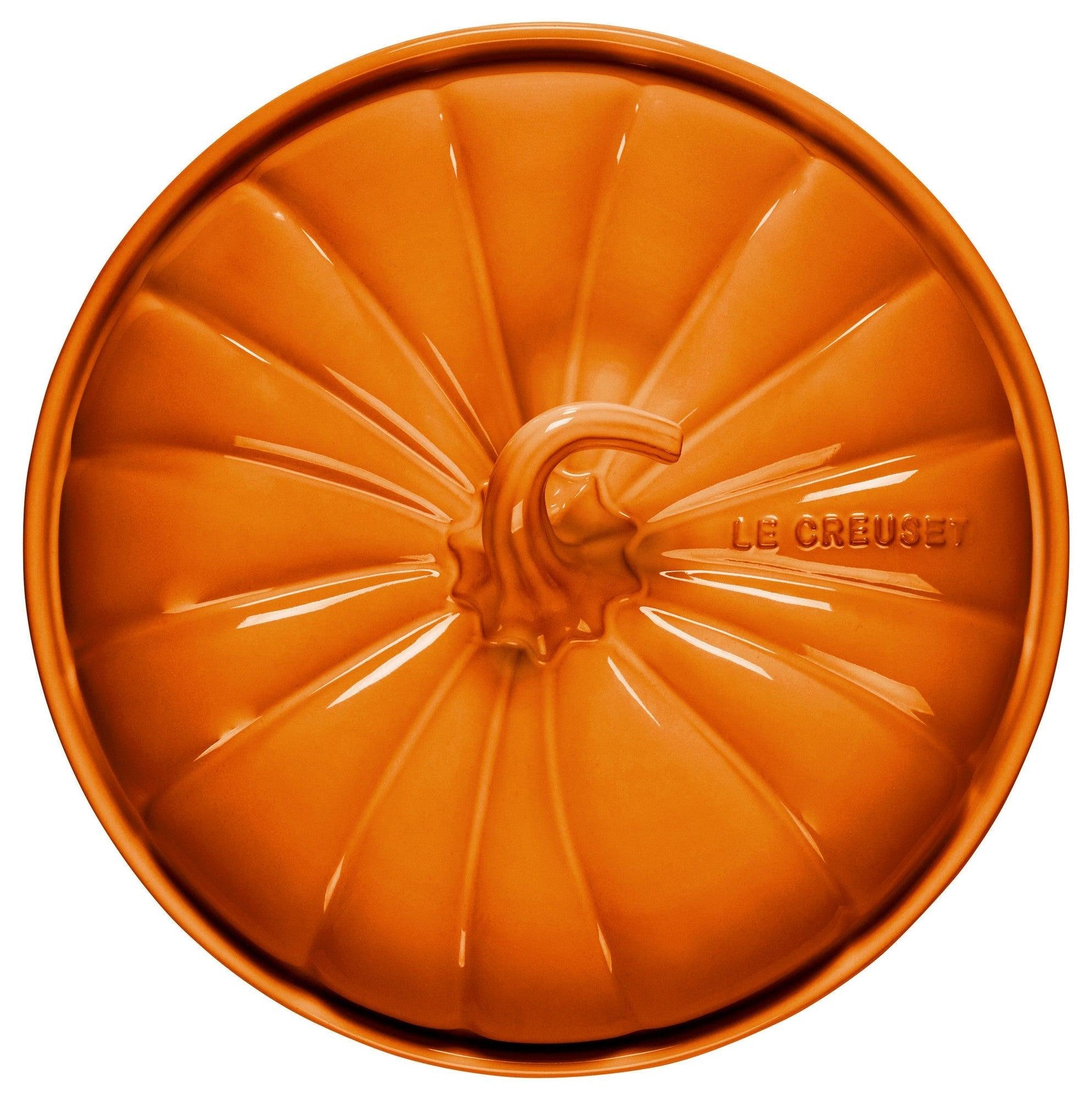 Le Creuset Autumn Pumpkin Collection: 9" Pumpkin Baker w/Lid, Persimmon