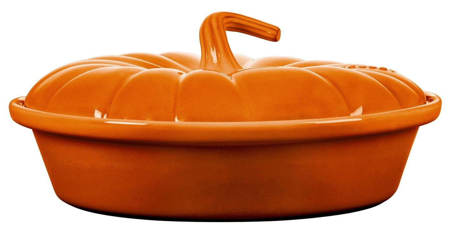 Le Creuset Autumn Pumpkin Collection: 9" Pumpkin Baker w/Lid, Persimmon