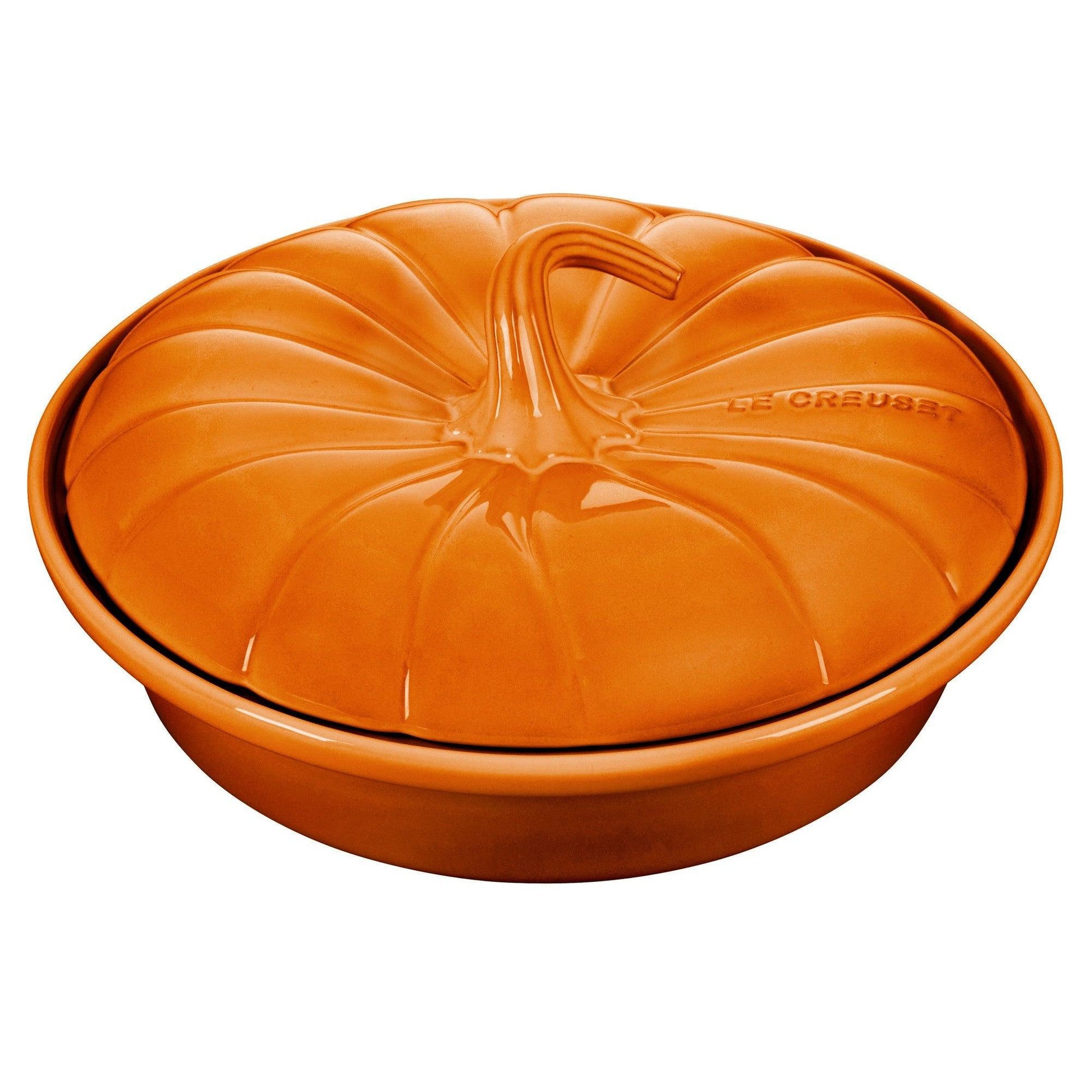 Le Creuset Autumn Pumpkin Collection: 9" Pumpkin Baker w/Lid, Persimmon