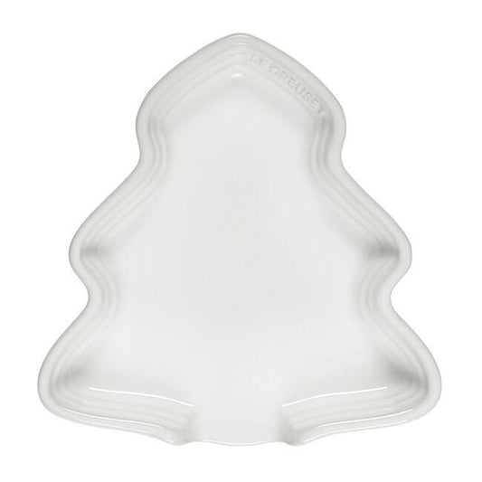 Le Creuset Noel Collection Spoon Rest: Christmas Tree, White