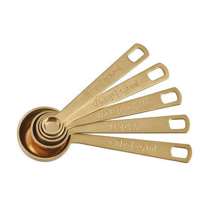 Le Creuset Measuring Spoons: Gold