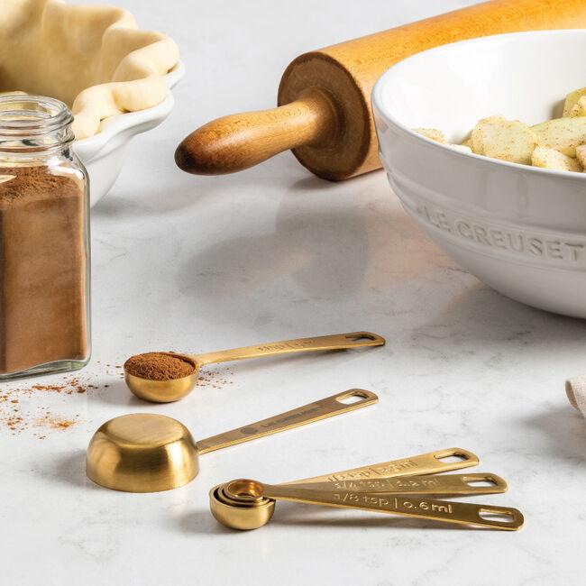 Le Creuset Measuring Spoons: Gold