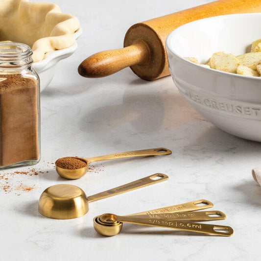 Le Creuset Measuring Spoons: Gold