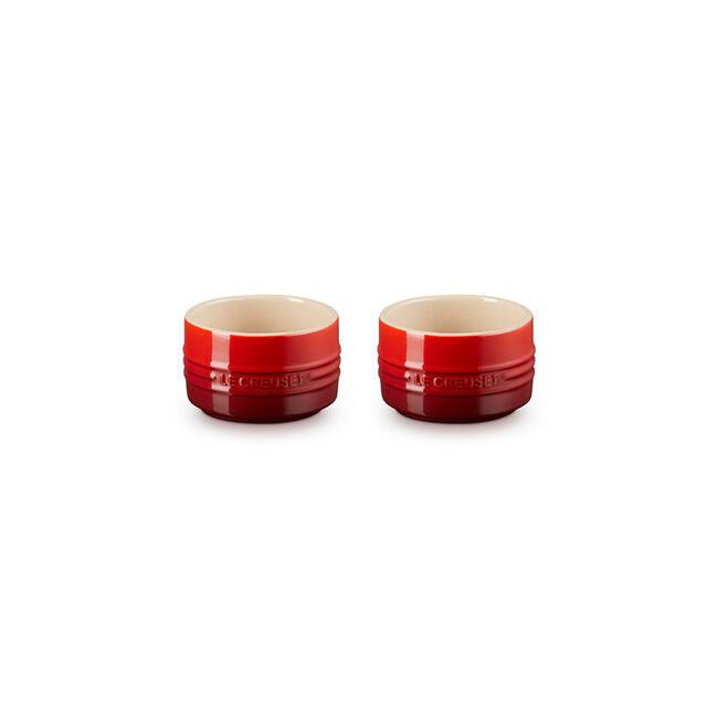 Le Creuset Straight Wall Ramekin (Set of 2): Cerise