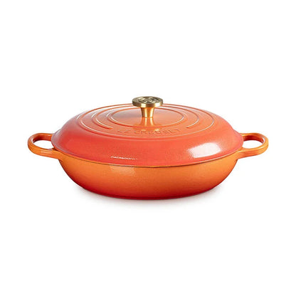 Le Creuset Braiser: 5 QT, Flamme Dorée