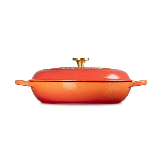 Le Creuset Braiser: 5 QT, Flamme Dorée